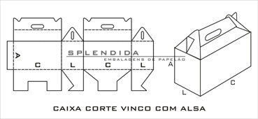 008 Caixa Corte Vinco com Alça
